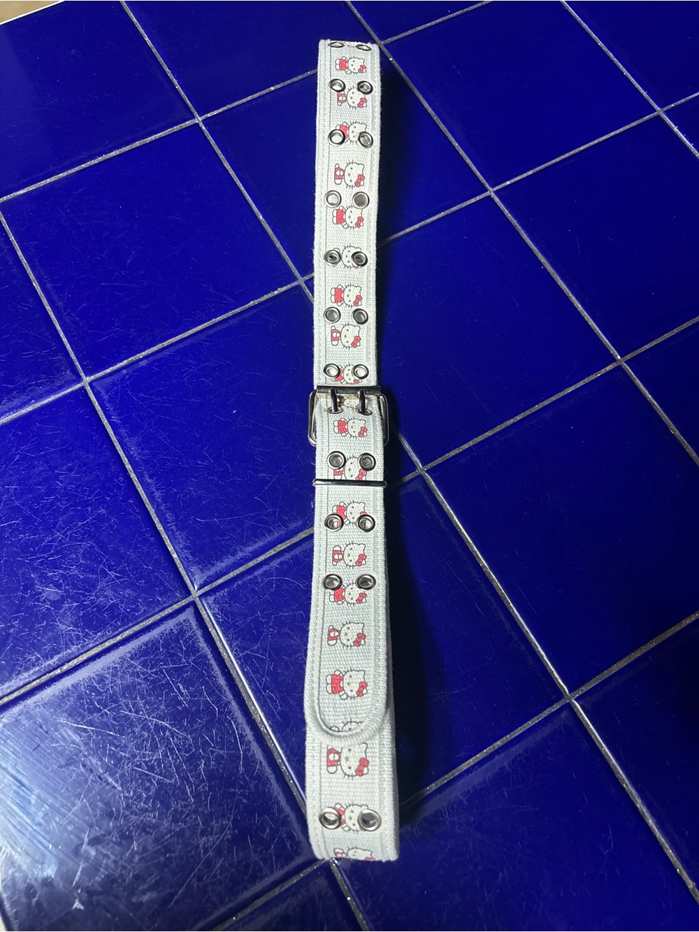 Hello Kitty White and Pink Fabric Watch Band XXL